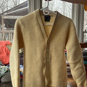 Towncraft Men's Beige Cardigan Sweater